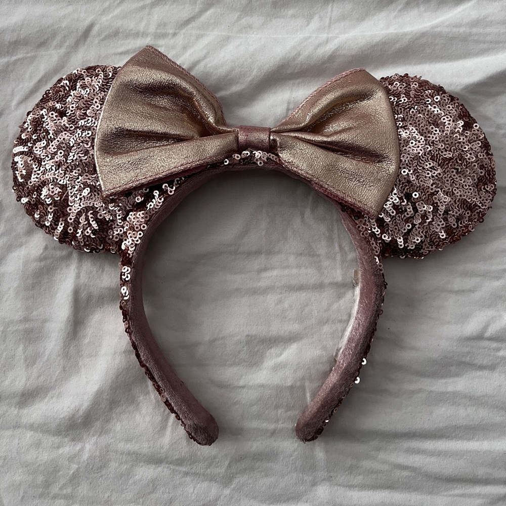 Sequin Rose Gold Disney Ears